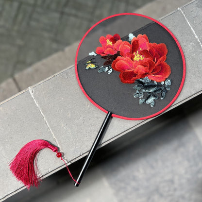 Traditional Chinese Translucent  Fan Tuanshan 团扇