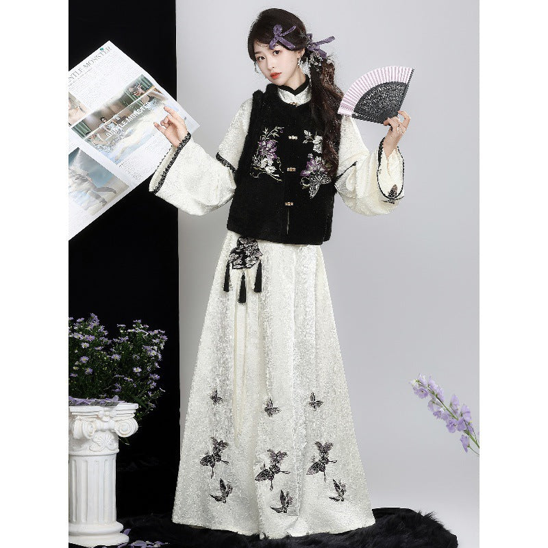 New Chinese Style Clothing Chunxin Mengxiao "梦晓" Women's Modern  Hanfu Winter Autumn