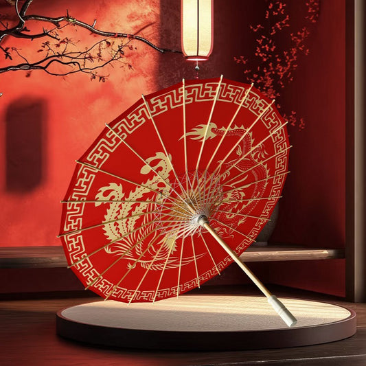 Traditional Chinese Bamboo Oil-paper Umbrella Xi 囍 Chinese Wedding