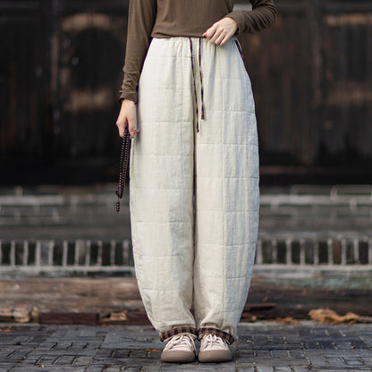 Ticken Linen Pants Guyin "谷音" Han Element Clothing Women's Modern Hanfu Winter Autumn
