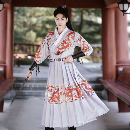 Ming Dynasty Dress Men Feiyu suit Hanfu Cos Clothing Male Jinyiwei 锦衣卫