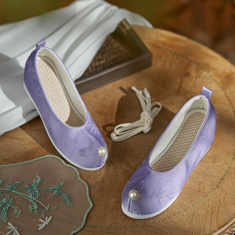 Women's Traditional  Shoes Ziyue 紫玥 Chinese Internal Increase Head Tilted Spring Summer Autumn Winter