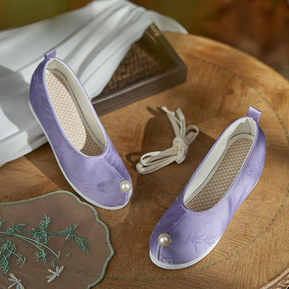 Women's Traditional  Shoes Ziyue 紫玥 Chinese Internal Increase Head Tilted Spring Summer Autumn Winter