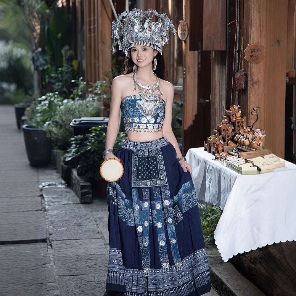 Nationality Chinese Culture Clothing Miao Xiangxi 湘西