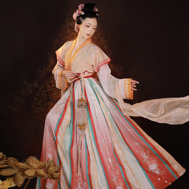 TANG Dynasty Skirt Suit Women's Fengyuzui 枫梧醉 Hanfu Clothing Spring Summer Autumn