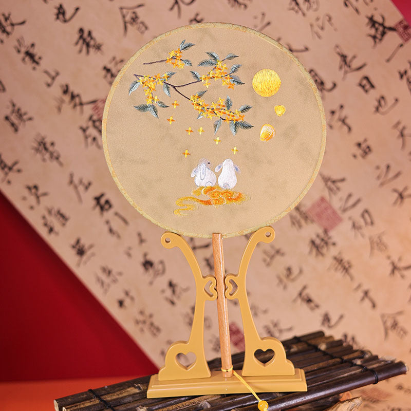 Traditional Chinese Translucent  Fan Tuanshan 团扇