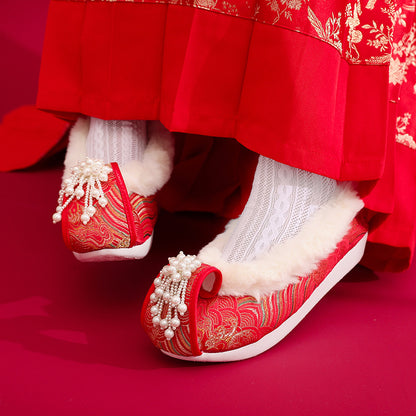 Women's Traditional Shoes Zhiyue 织月 Chinese Internal Increase Head Tilted Spring Summer Autumn Winter