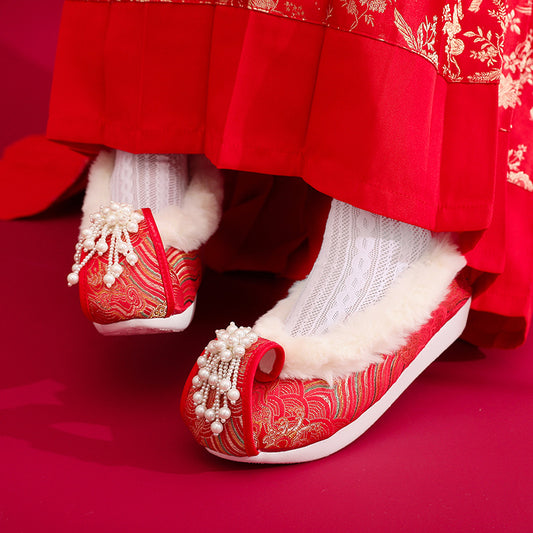 Women's Traditional Shoes Zhiyue 织月 Chinese Internal Increase Head Tilted Spring Summer Autumn Winter