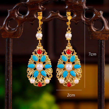 Traditional Chinese Earrings Xunxi 寻溪 Hanfu Historical Royal Accessories