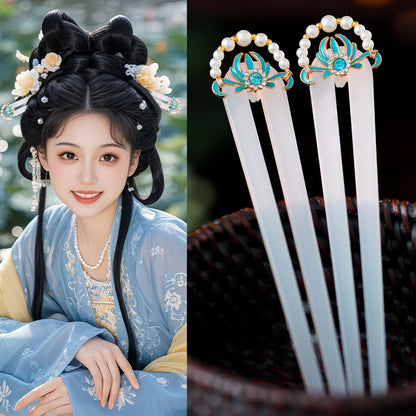 Traditional Chinese Hair jewelry Yuexin 悦心 Hanfu Historical Headgear