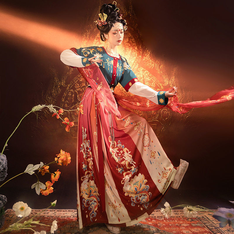 TANG Dynasty Skirt Women's Jianan 迦南 Hanfu Clothing  Spring Summer Autumn