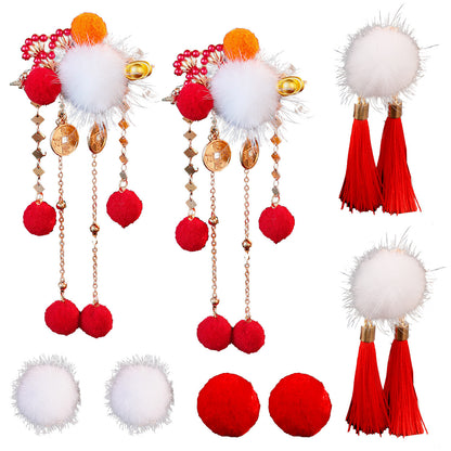 Traditional Chinese Hair jewelry Caishen 财神 Hanfu Historical Headgear