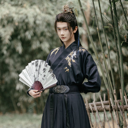 Weijin Dynasty XIA 侠 Men's Hanfu Qingzhu 清竹 Male Traditional Chinese Clothing Spring Summer Autumn