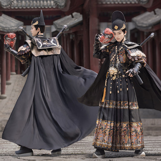 Ming Dynasty Dress Men Feiyu suit Hanfu Cos Clothing Male Longmenfeijia 龙门飞甲
