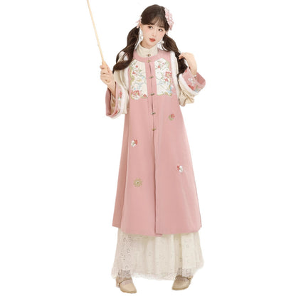 New Chinese Style Clothing Chunxin Fendai "粉黛" Women's Modern  Hanfu Winter Autumn