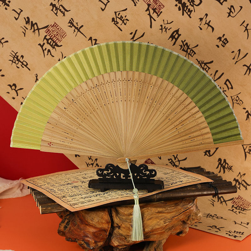 Traditional Chinese Narrow Edged Folding Fan