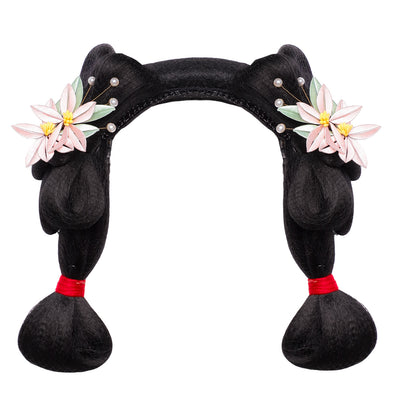 Traditional Chinese Hairstyle Wig Shinv 仕女 Hanfu Historical Royal Hairpieces