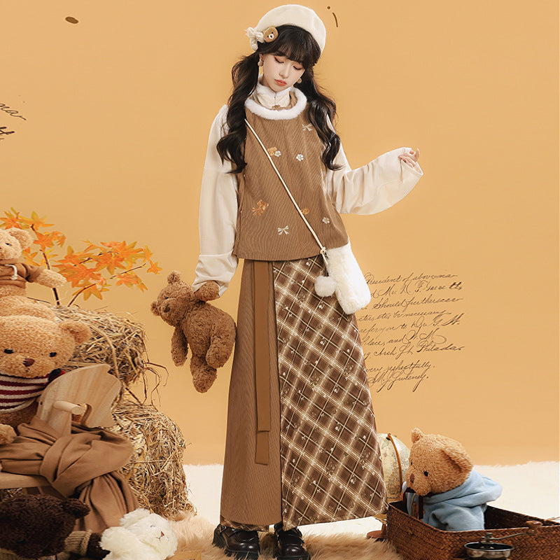 New Chinese Style Clothing Chunxin Dream Island "梦岛" Women's Modern  Hanfu Winter Autumn