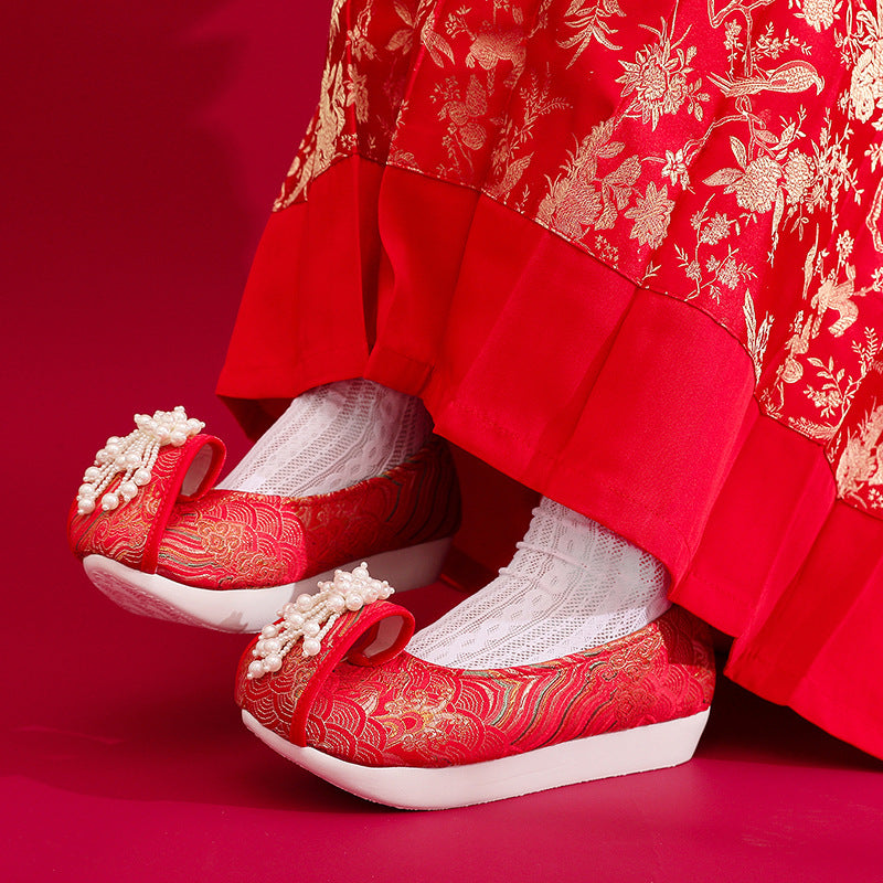 Women's Traditional Shoes Zhiyue 织月 Chinese Internal Increase Head Tilted Spring Summer Autumn Winter