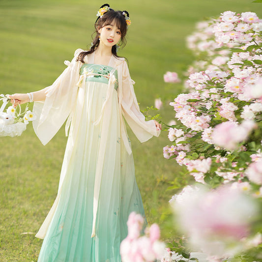 TANG Dynasty Dress Women's April 四月 Ruqun  Spring Summer Autumn