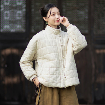 Linen Coat Xiyuan "息缘" Han Element Clothing Women's Modern Hanfu Winter Autumn