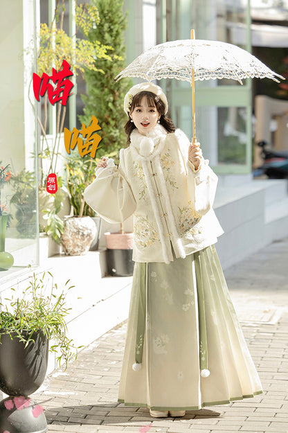 New Chinese Style Clothing Chunxin Huaxiayuemian "花下月眠" Women's Modern  Hanfu Winter Autumn