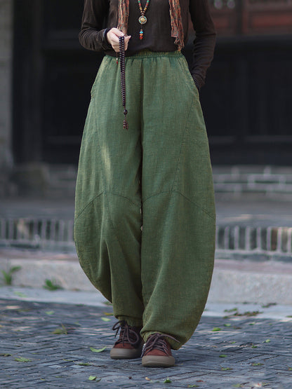 Linen Pants Anran "安然" Han Element Clothing Women's Modern Hanfu Spring Autumn