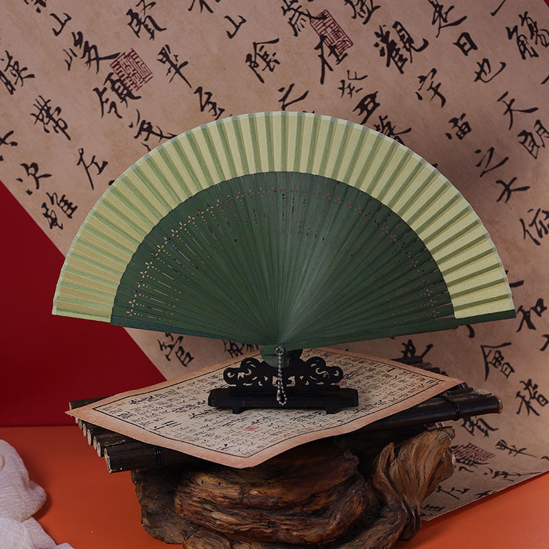 Traditional Chinese Narrow Edged Folding Fan