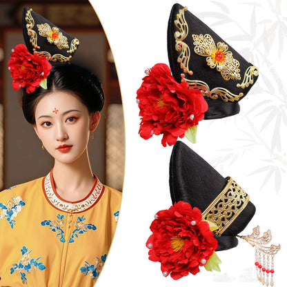 Traditional Chinese Hairstyle Wig Guifei 贵妃 Hanfu Historical Royal Hairpieces