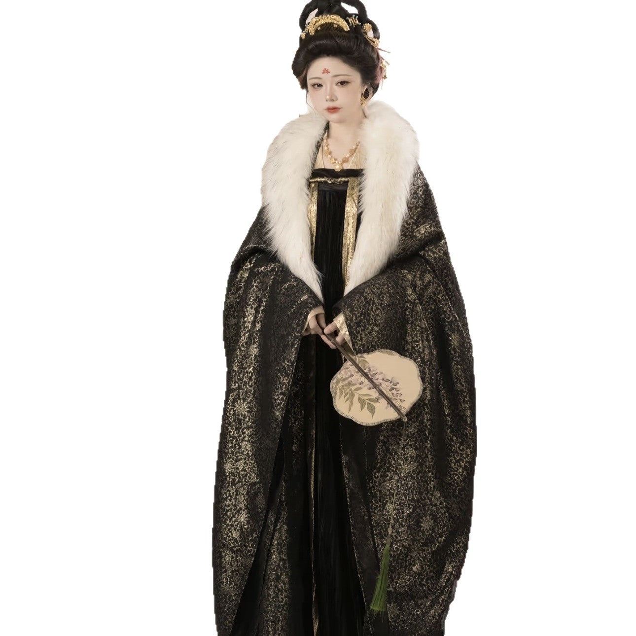 TANG Dynasty Clothing Guinv 贵女 Ruqun Women's Chinese Traditional Thicken Velvet Hanfu Autumn Winter