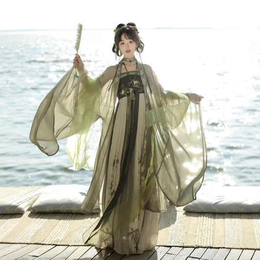 TANG Dynasty Hanfu Women's Angran 盎然 Skirt  Spring Summer Autumn