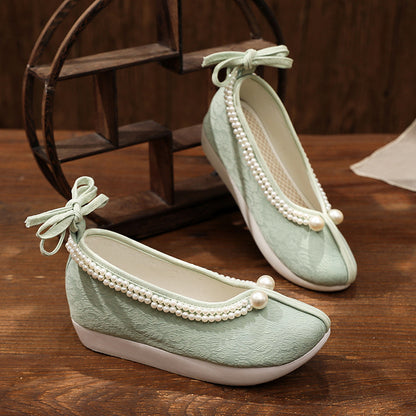 Women's Traditional Shoes Dengyun 登云 Chinese Increase Head Tilted Spring Summer Autumn Winter