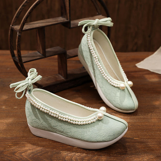 Women's Traditional Shoes Dengyun 登云 Chinese Increase Head Tilted Spring Summer Autumn Winter