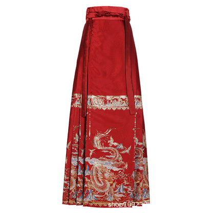 Ming Dynasty Clothing Longyinjiuxiao 龙吟九霄 Women's Chinese Traditional Hanfu Autumn Spring