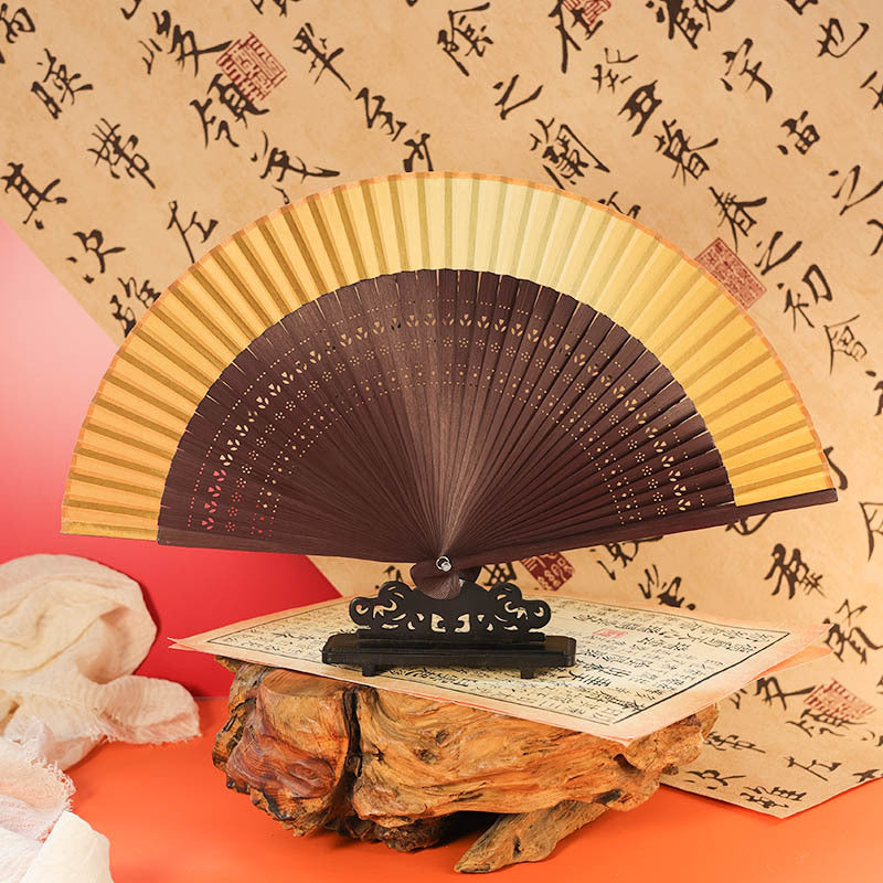 Traditional Chinese Narrow Edged Folding Fan