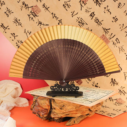 Traditional Chinese Narrow Edged Folding Fan