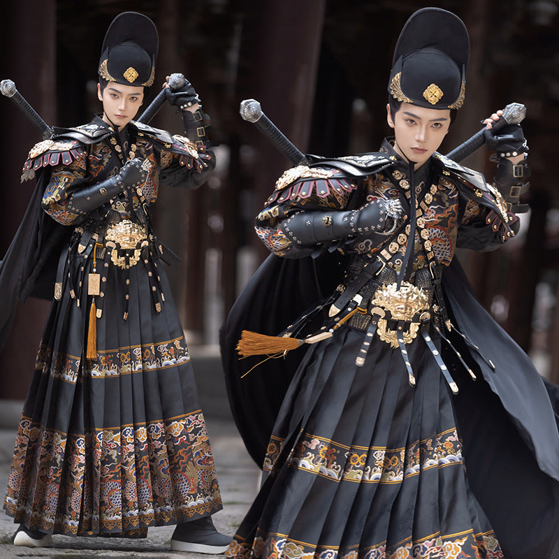 Ming Dynasty Dress Men Feiyu suit Hanfu Cos Clothing Male Longmenfeijia 龙门飞甲