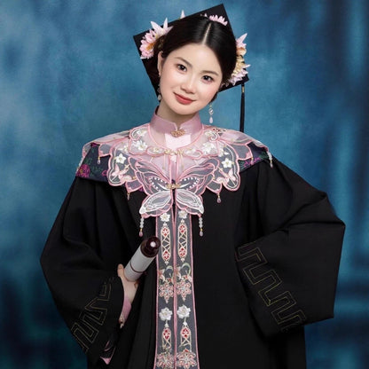 Chinese Elements Graduation Clothing Women's Zanhua 簪花 Dress