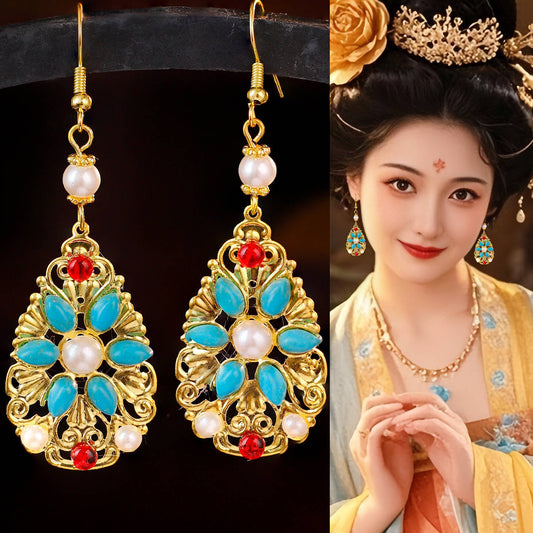 Traditional Chinese Earrings Xunxi 寻溪 Hanfu Historical Royal Accessories