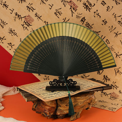 Traditional Chinese Narrow Edged Folding Fan