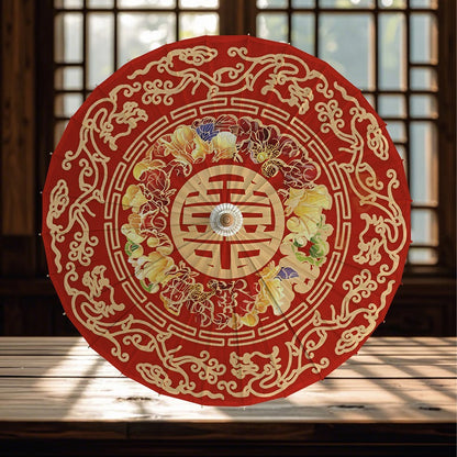 Traditional Chinese Bamboo Oil-paper Umbrella Xi 囍 Chinese Wedding