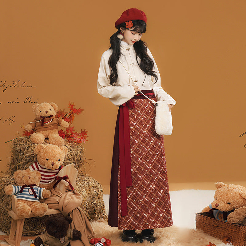 New Chinese Style Clothing Chunxin Dream Island "梦岛" Women's Modern  Hanfu Winter Autumn