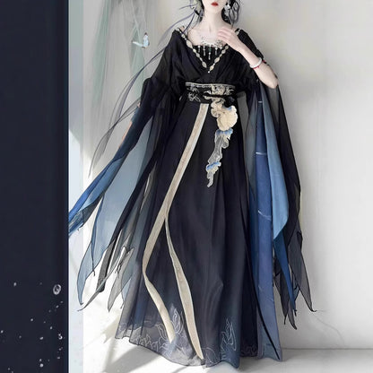 WEIJIN 王朝漢服 レディース 墨璃 スカート 春 夏 秋