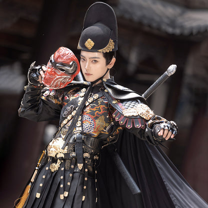 Ming Dynasty Dress Men Feiyu suit Hanfu Cos Clothing Male Longmenfeijia 龙门飞甲