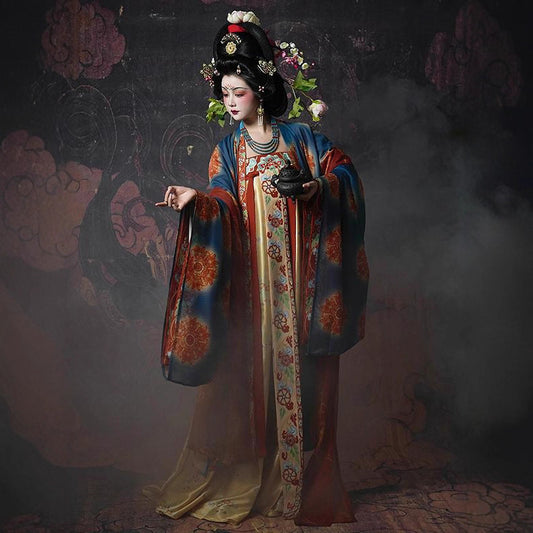 Chinese Hanfu Women's Dress Guiding Bodhisattva 引路菩萨 Dunhuang