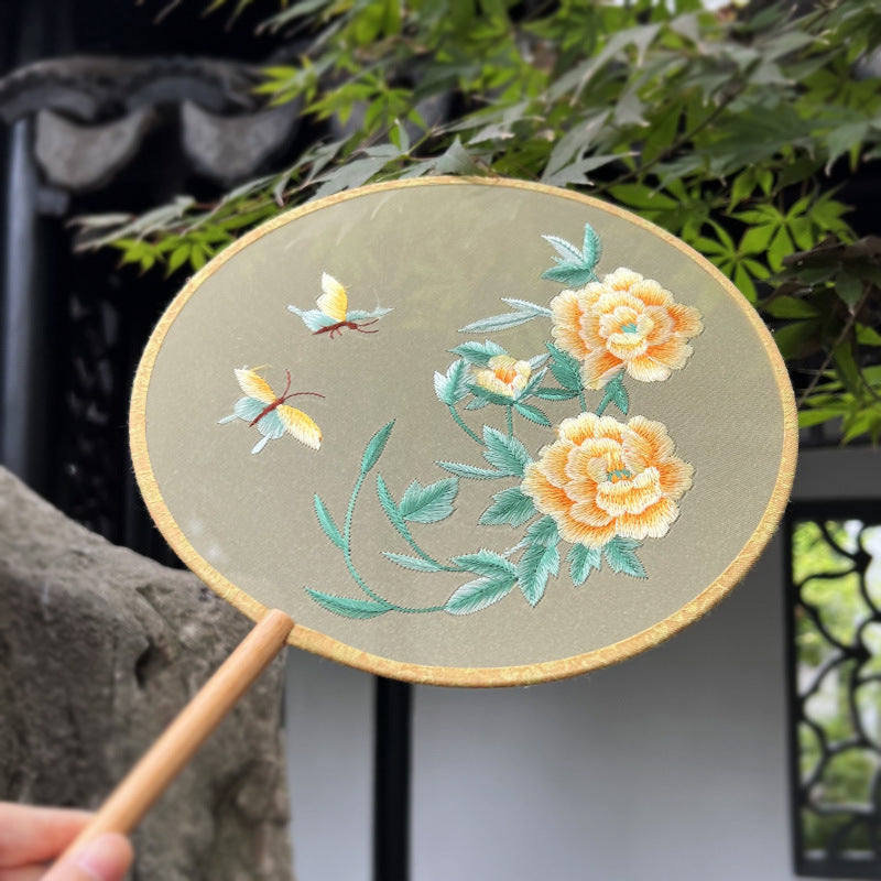 Traditional Chinese Translucent  Fan Tuanshan 团扇