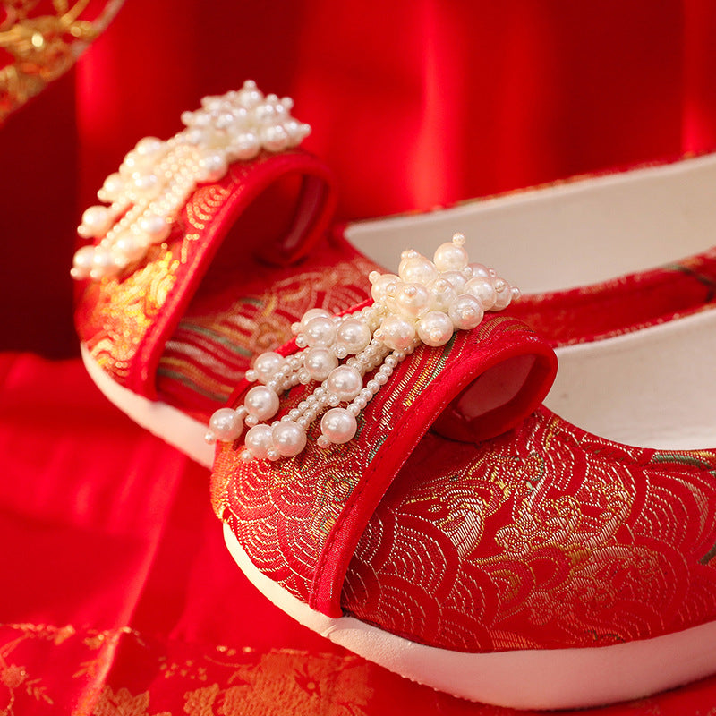 Women's Traditional Shoes Zhiyue 织月 Chinese Internal Increase Head Tilted Spring Summer Autumn Winter