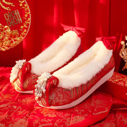 Women's Traditional Shoes Zhiyue 织月 Chinese Internal Increase Head Tilted Spring Summer Autumn Winter