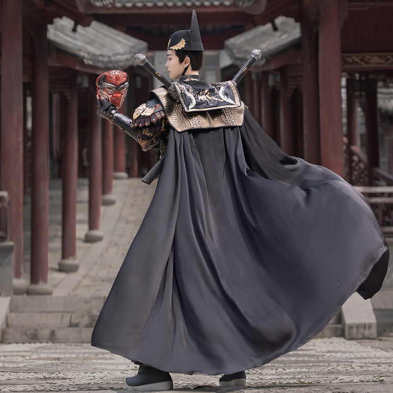 Ming Dynasty Dress Men Feiyu suit Hanfu Cos Clothing Male Longmenfeijia 龙门飞甲