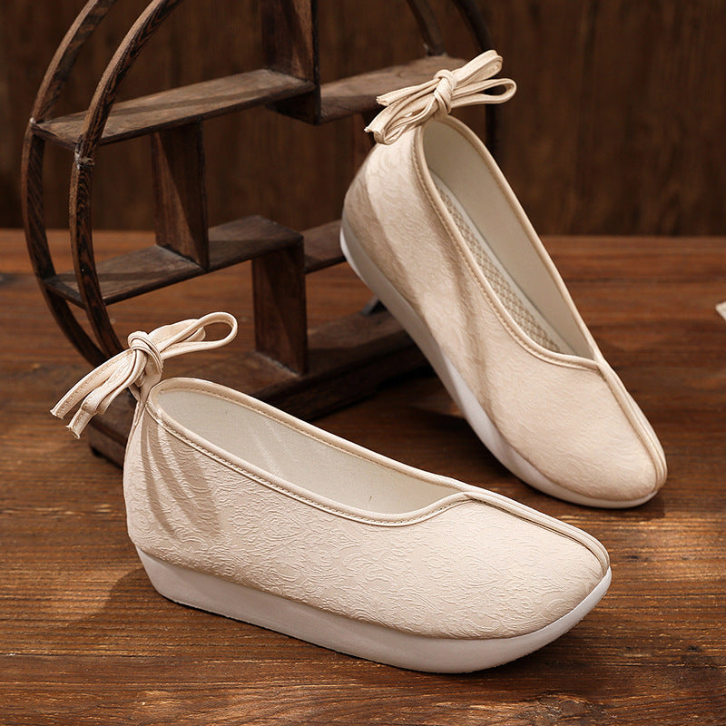 Women's Traditional Shoes Dengyun 登云 Chinese Increase Head Tilted Spring Summer Autumn Winter